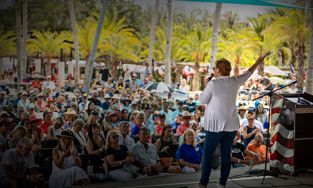 Kimberly Fletcher at Moms for America Rally