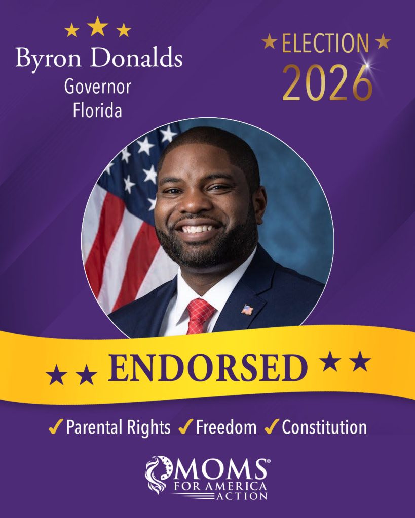Byron Donalds - Florida Governor - Moms for America Endorsement