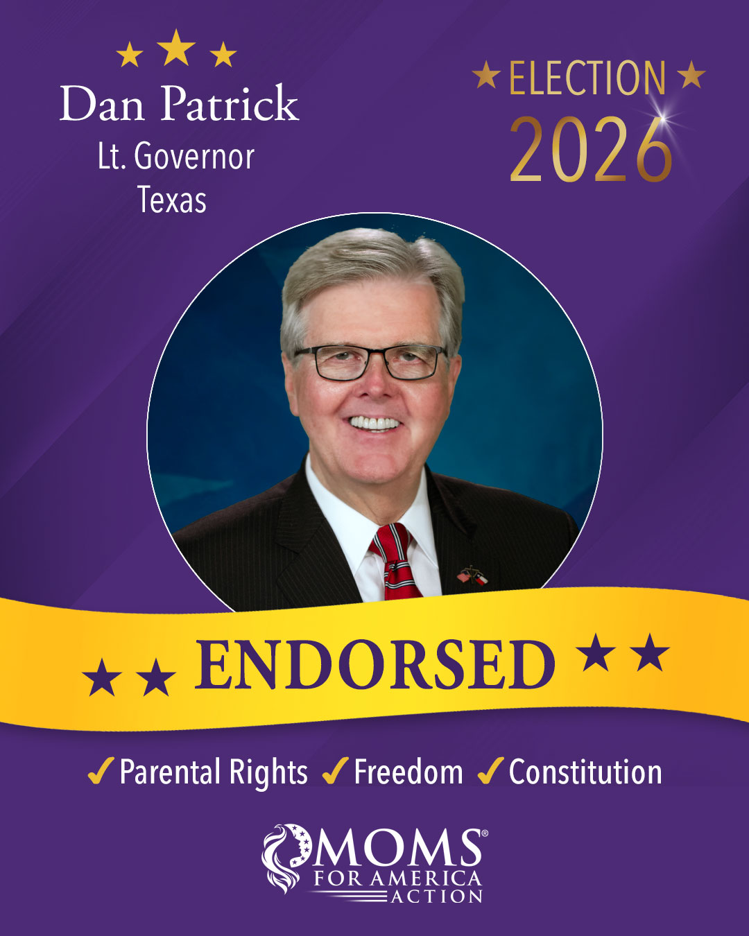 Dan Patrick 2026 Endorsement