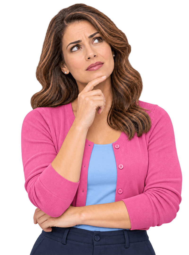 MomVote - Mom thinking, wondering if she is registered to vote